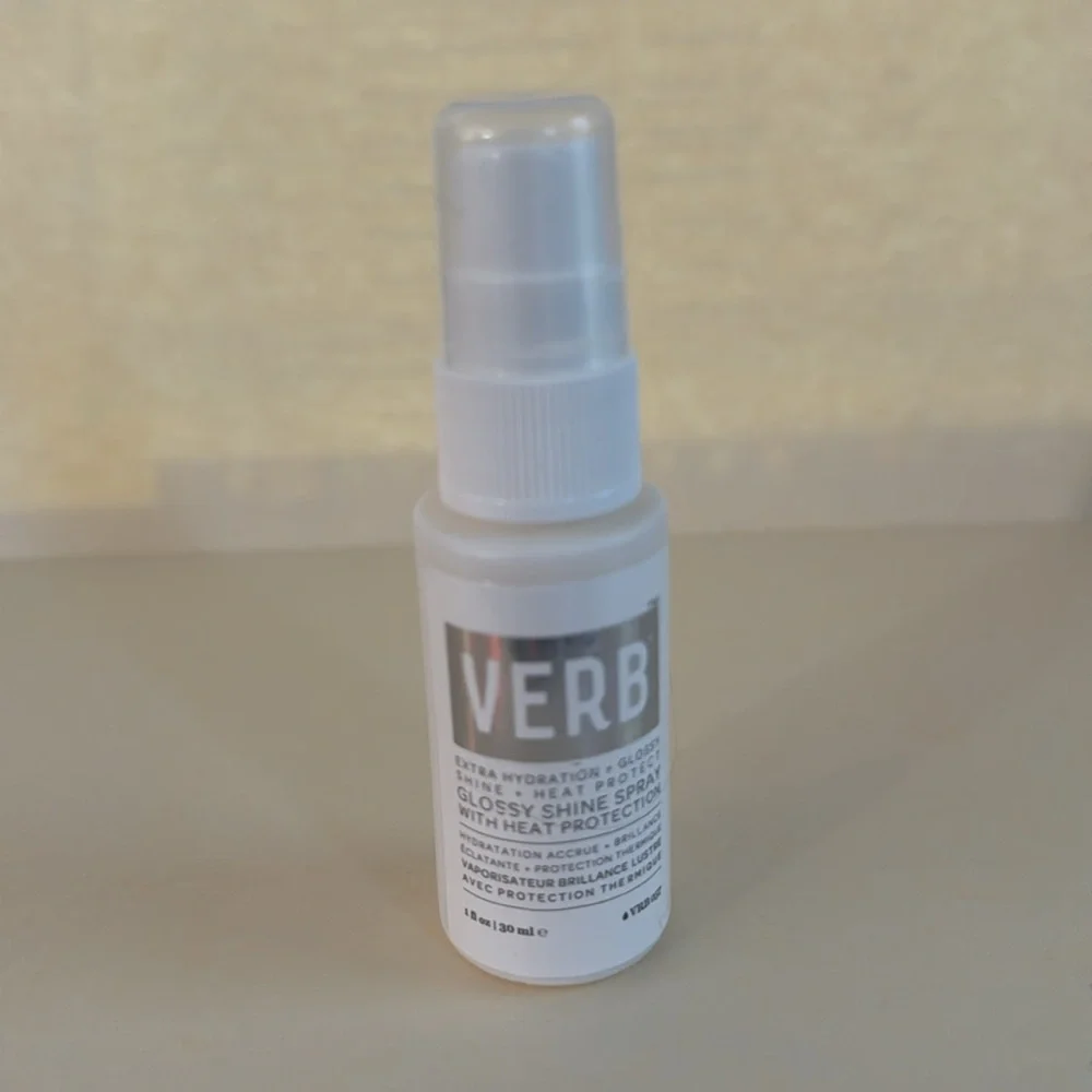 VERB Travel Size Glossy Shine Spray with Heat Protection 1oz NIB